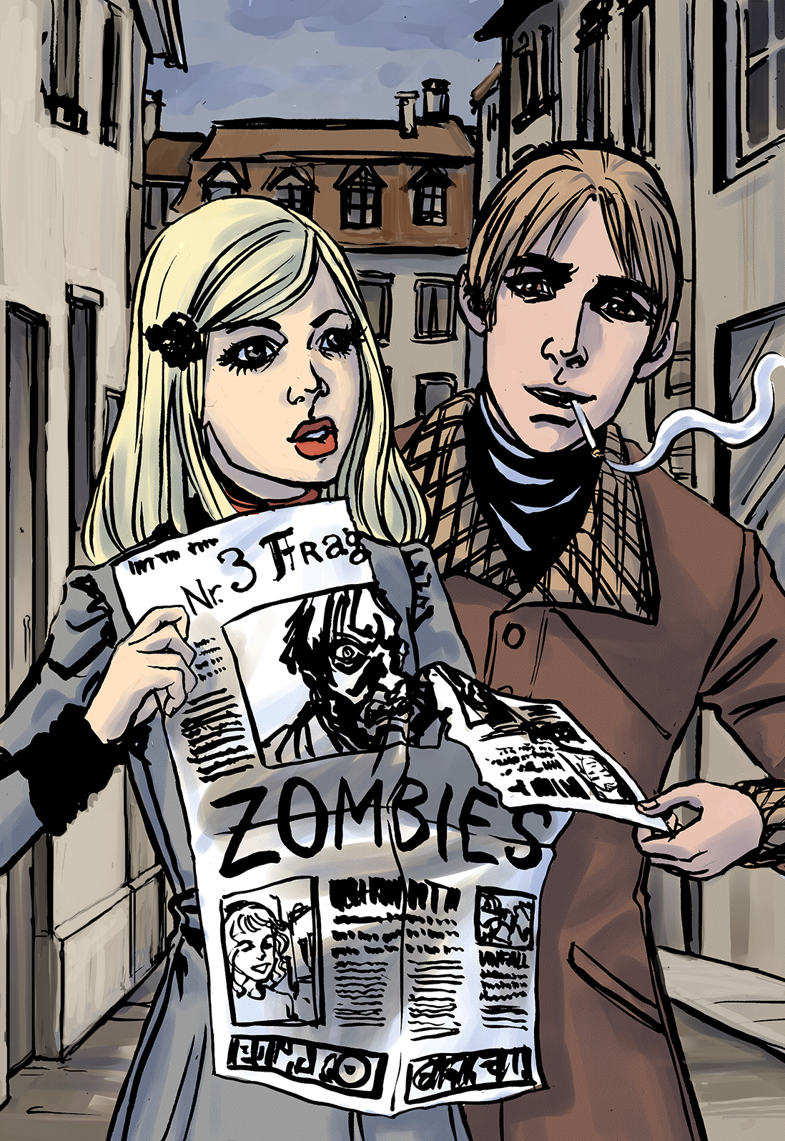 Comic Seite Zombies